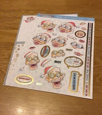 Hunkydory Golden Oldies Christmas Crackers Deco Large ~ Have Fun This Christmas