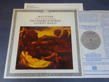 MONTEVERDI 4TH BOOK OF MADRIGALS LP, Consorte of Musicke L'OISEAU-LYRE 414 148-1