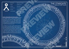 Stargate Ring - Blueprint Schematic - A3 Poster Print