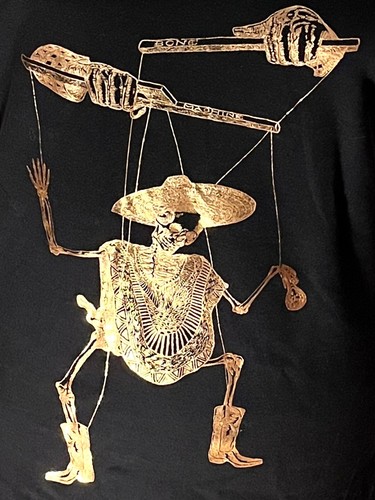 Black gold skeleton - gold,