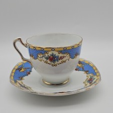 Court China Tea Cup And Saucer Birds And Roses Made In England