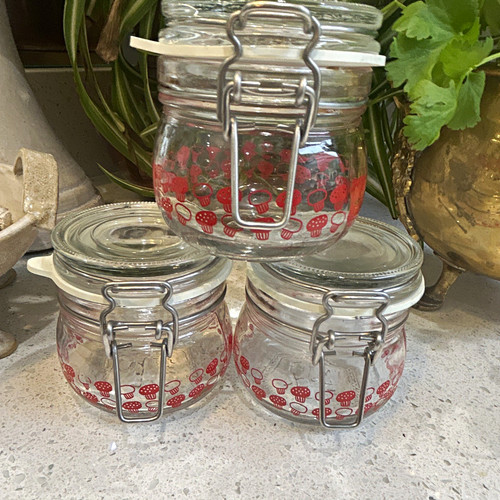Mushroom glass clamp jar - clamp,