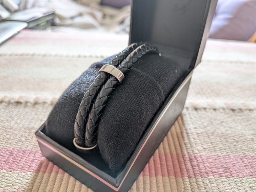 Mens leather bolo bracelet - bolo,