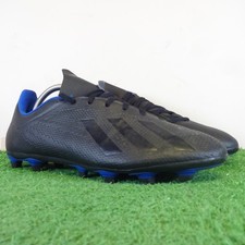 adidas Football Shoes Size 10 Mens Core Black Bold Blue Soccers Cleats X 18.4 FG