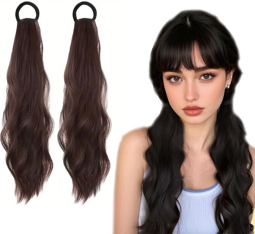 2pcs ponytail extension human - 2pcs,