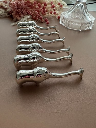 Set silver elephant knife - of,
