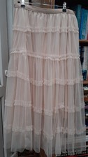 Pink Tulle Ruffle Skirt