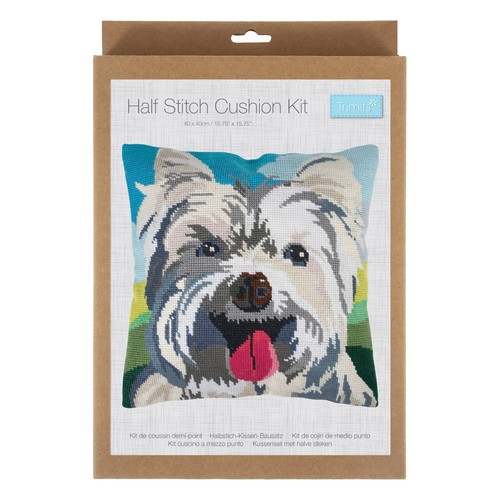Westie half stitch tapestry - westie,