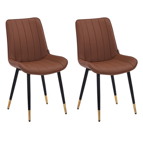 Set faux leather dining - 2,