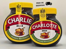 Personalised Marmite Jar Label