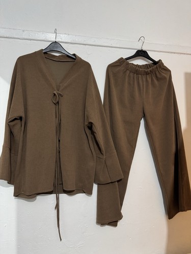 Brown coord set - top, and