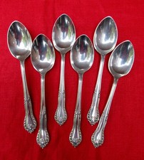 6 x Antique Silver Plated Tea Spoons James Dixon Sheffield