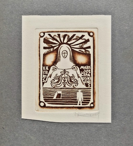 Exlibris libris marijos - exlibris,