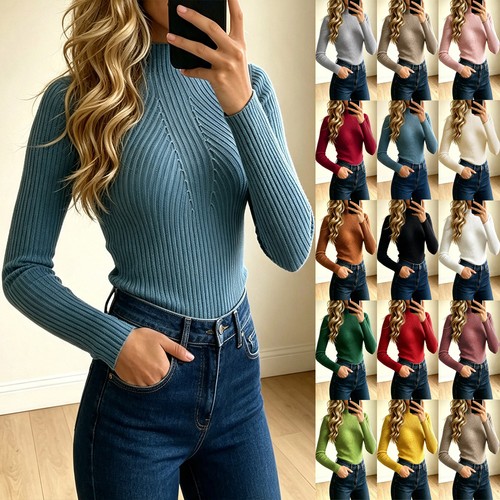 Womens jumper top knitted - jumper,