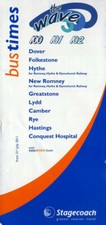Stagecoach East Kent Bus Timetable - Wave Dover Folkestone Hastings - July 2011