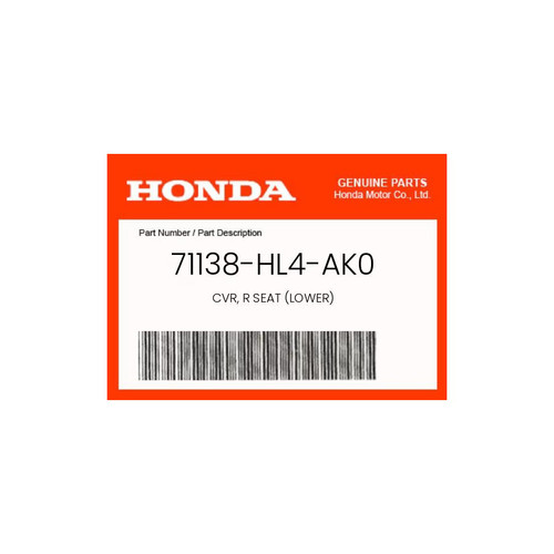 Honda genuine cvr - honda, seat