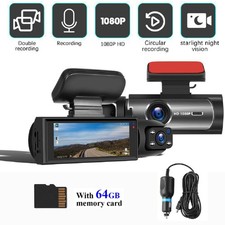 Dash Cam 1080P Dual Lens