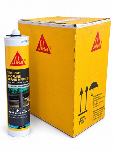 Sika black roof gutter - sika,