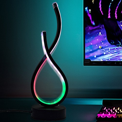 Spiral led table lamp modern - led,