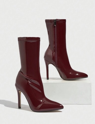 Women patent ankle - ankle, boots