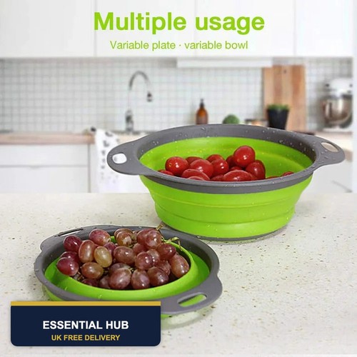 Collapsible silicone colander - silicone,