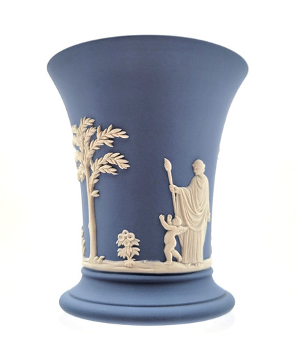 Wedgwood blue posy pot - blue,