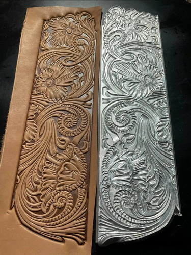 Flower leather embossing - 3d,