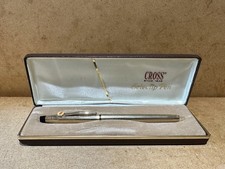 Cross Selectip 1/20 10Kt Rolled Gold Refillable Ball Point Pen w. Leather Case