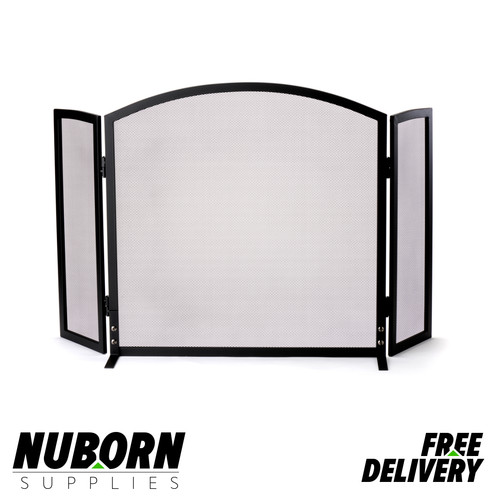 Fire screen panels black - fire,