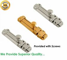 4"/6"/8" SOLID BRASS/CHROME SLIDING DOOR BOLT DEAD LOCK Security Catch/Latch