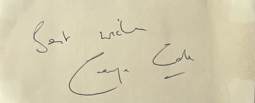 George cole signed - george, autograph
