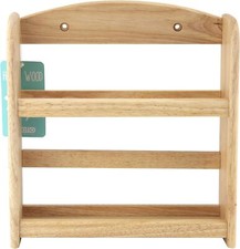 APOLLO 2 TIER WOODEN RACK HERB HOLDER SPICES JARS STAND KITCHEN STORAGE UNIT