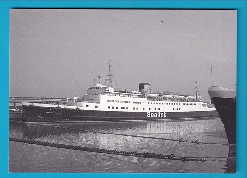 Original postcard ferry - postcard,