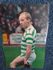 JIMMY JOHNSTONE - RARE HAND-SIGNED CELTIC Lisbon Lion Sheffield United Scotland