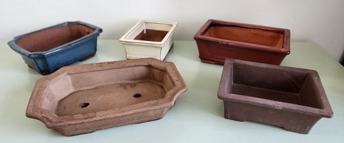 Ceramic bonsai pots - ceramic,