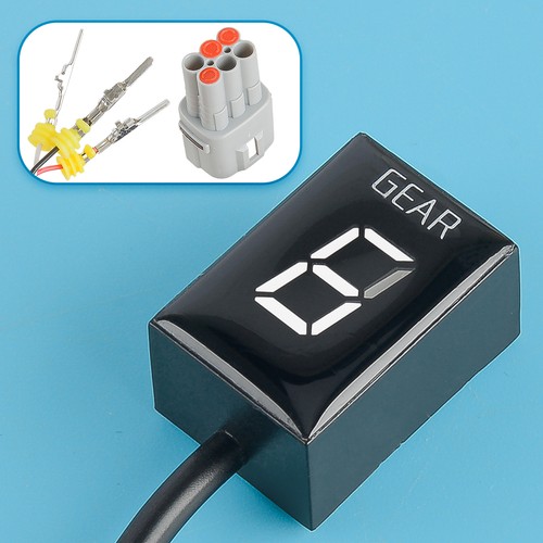 Speed gear indicator white - 1x,