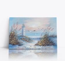 Lighthouse Beach Seaside Oil