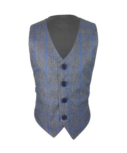 Boys tweed windowpane check - windowpane,