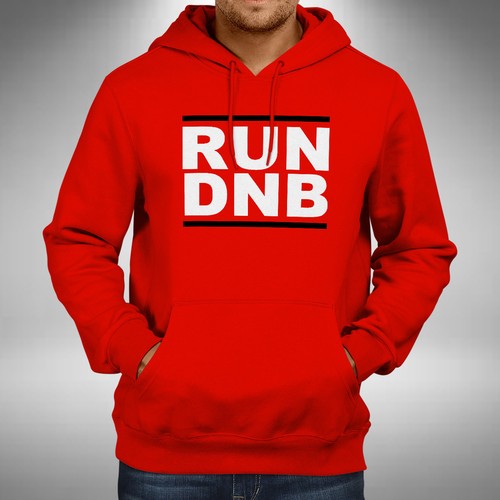Run dnb adult hoodie - dnb,
