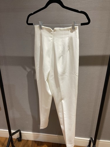 Zara women white trousers - women's,
