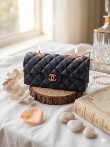 Luxury handbag candle - handbag, with