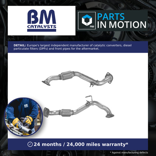 Exhaust front down - pipe, fits