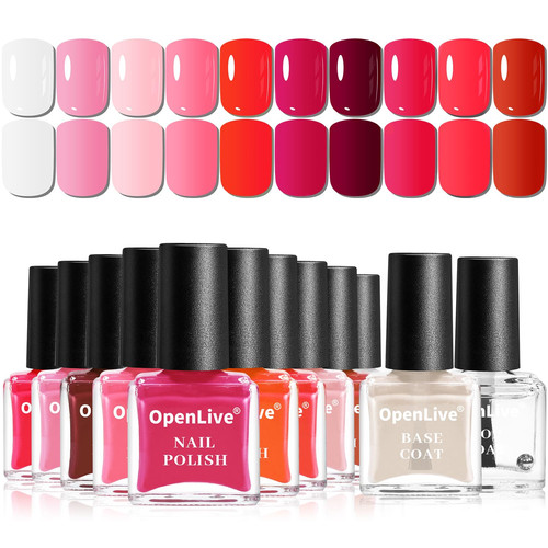 12pcs 5ml pink nail - 12pcs, polish
