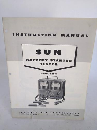 Sun battery starter tester - sun,