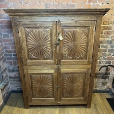 Large Carved Indian Cupboard -