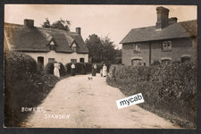 Postcard Bowers nr Standon Staffordshire village houses early RP by Osbourne