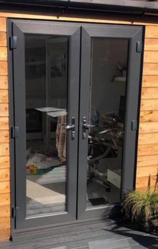 Grey upvc french - french,
