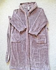 LADIES WINTER HOODED DRESSING GOWN, SIZE MEDIUM,SIZE 14 / 16. THICK & FLEECY. GC
