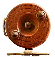 Vintage small wooden fishing