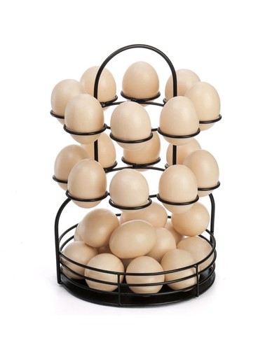 Layer metal egg - holder, with
